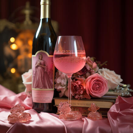 No blood, pink wine