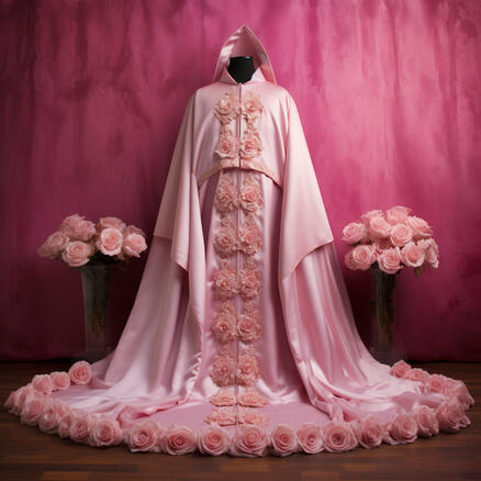 Pink rose vestment